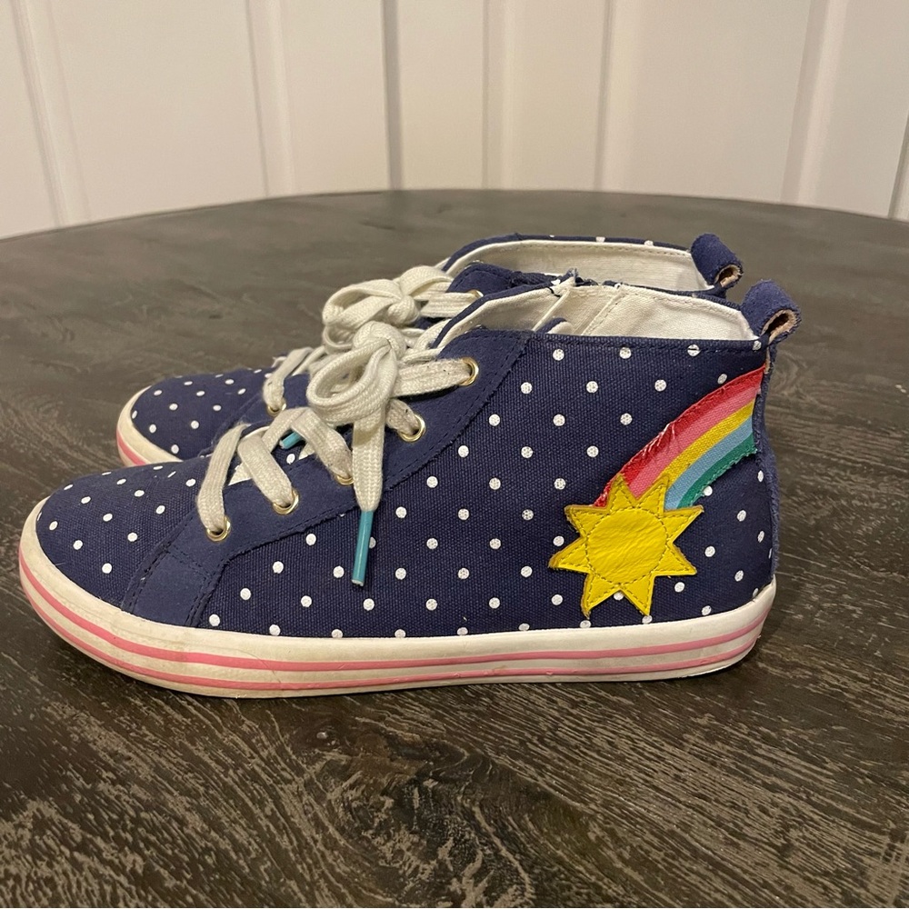Mini Boden Appliqué Canvas High Top